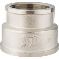 Муфта переходная латунная никелированная 1 1/2"х1"